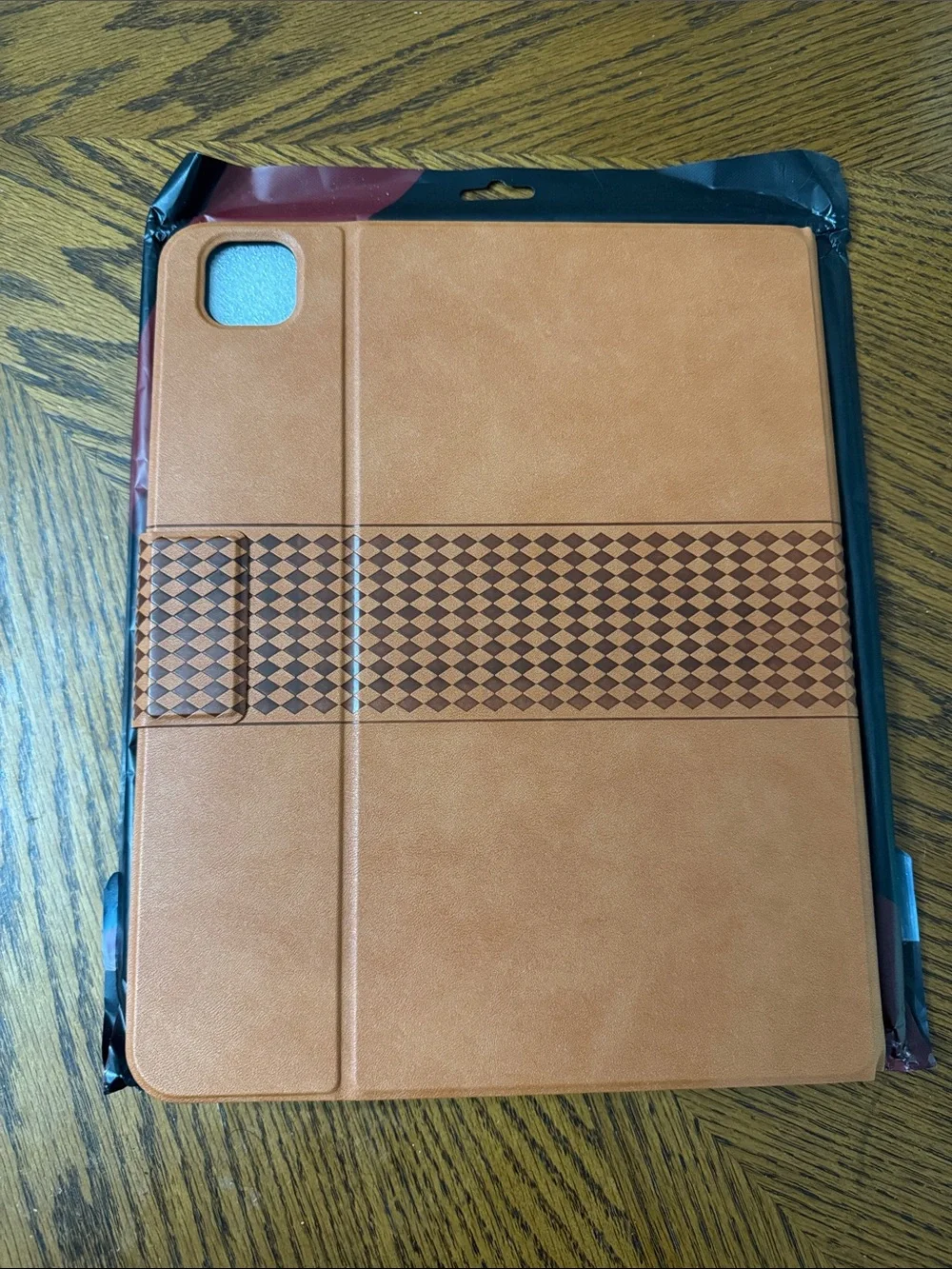 Vintage Brown Checkered Tablet Folio Case iPad Pro 13 inch